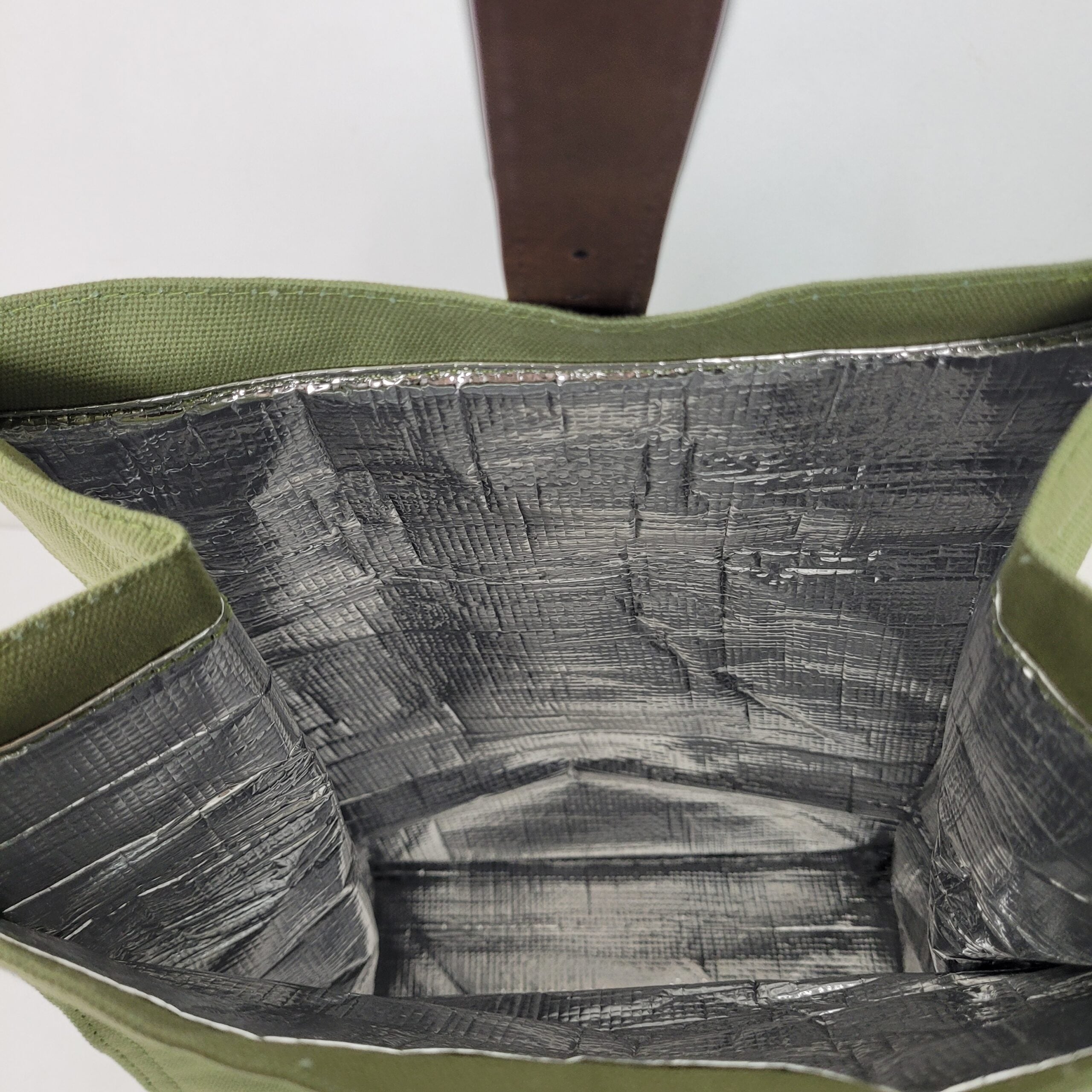 Canvas Insulated Lunch Bag – Removable Crossbody Strap | Olive Green