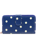 Ladies Wallet – Navy Polka Dot