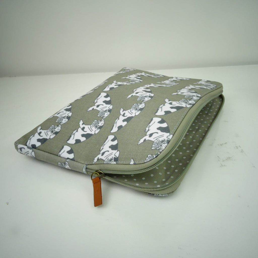 Laptop Protective Cover - French Bulldog - Grey - 13 "