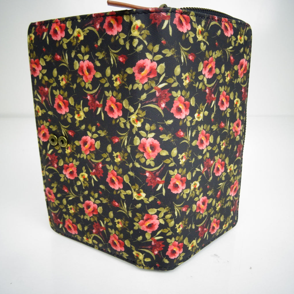 Ladies Wallet – Black Floral Print