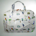 Travel Bag – Australian Natives Light Grey