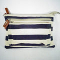 Ladies Crossbody Handbag – Stripe & Gold Spot Print
