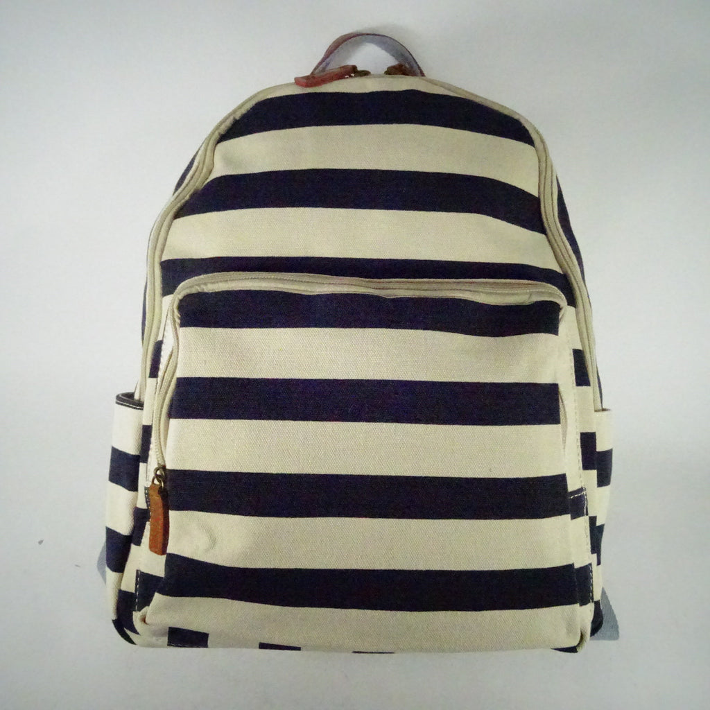 Australian Inspired Backpack - Stripe with Gold Polka Dot