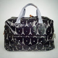Large Travel Bag – Paris Black Glossy