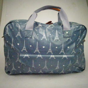 Large Travel Bag – Paris Blue Glossy