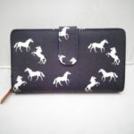Ladies Wallet – Black Horses