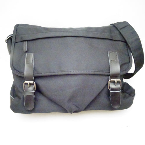 Canvas Cross Body Messenger Bag – Black | 1149-BK