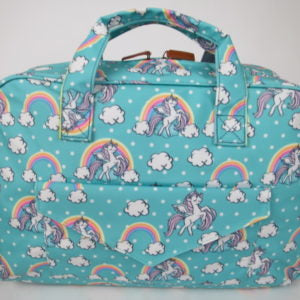 Travel Crossbody Bag – Unicorn Aqua Blue