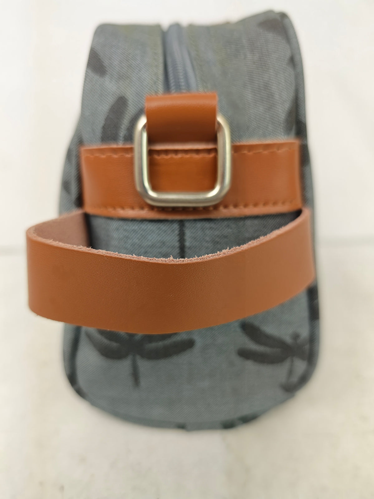 Cosmetic & Toiletry Bag - Dragonflies - Dark Grey