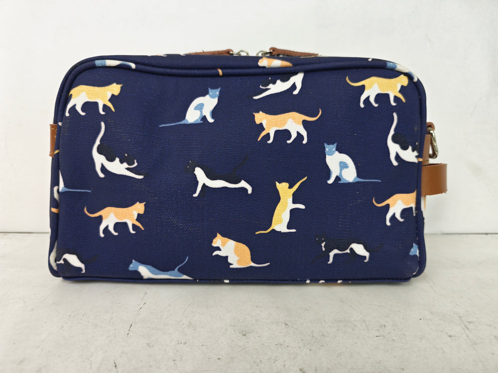 Cosmetic & Toiletry Bag - Cat Navy