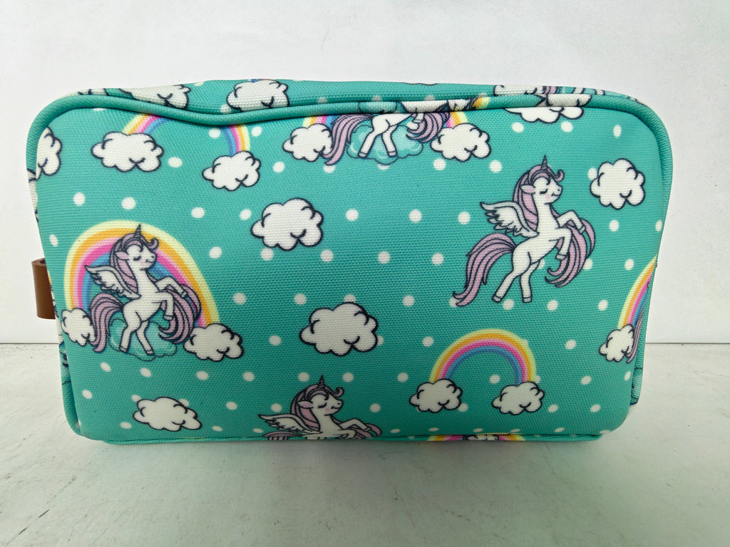 Cosmetic & Toiletry Bag - Unicorn with Rainbow