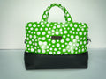 Laptop Computer Case - Lime Green Polka Dot