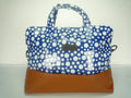 Laptop Computer Case - Navy Polka Dot