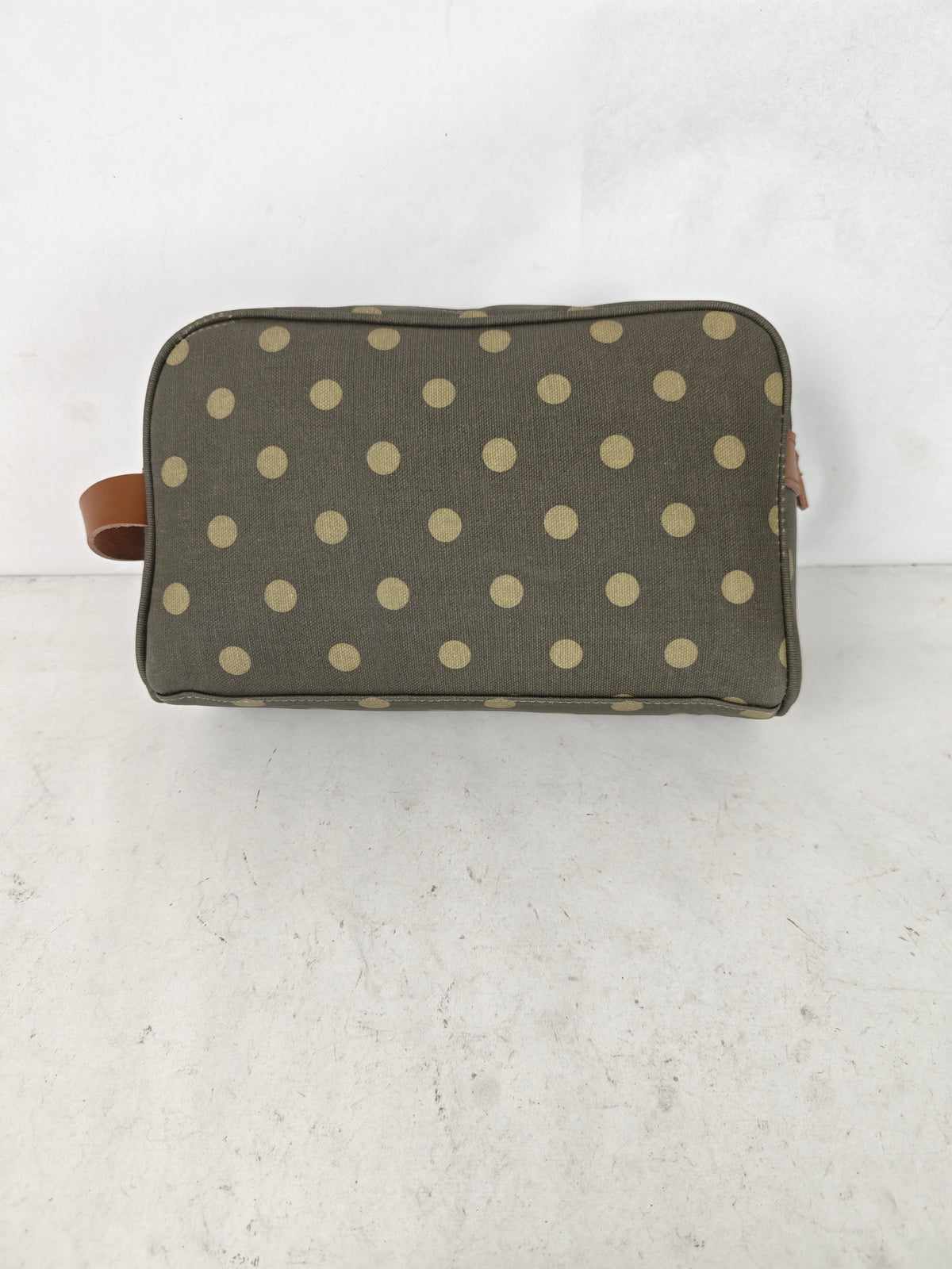 Cosmetic & Toiletry Bag - Grey Polka Dot